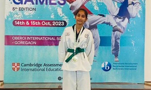 Arika Sharma I Student, 3 national golds 2 for Taekwondo and 1 in Basketball